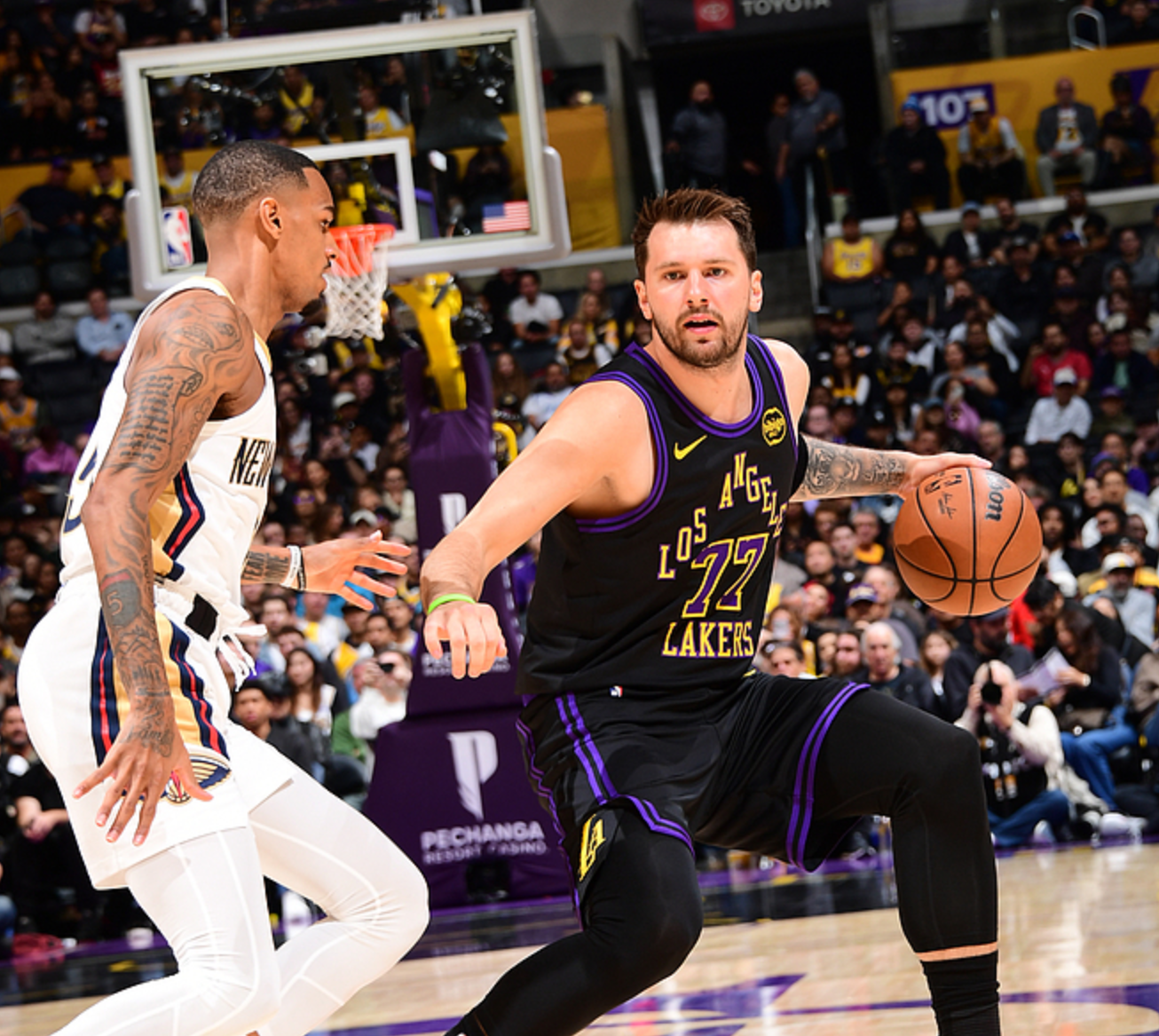 2026世界杯官网-湖人110-101击败鹈鹕！东契奇创50年队史纪录，老詹创3个NBA纪录